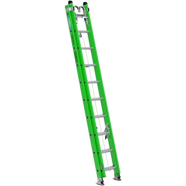 Werner AERO Extension Ladder 20' IAA FG Box Rail/Tri Rung Strand Grab &V Rung
