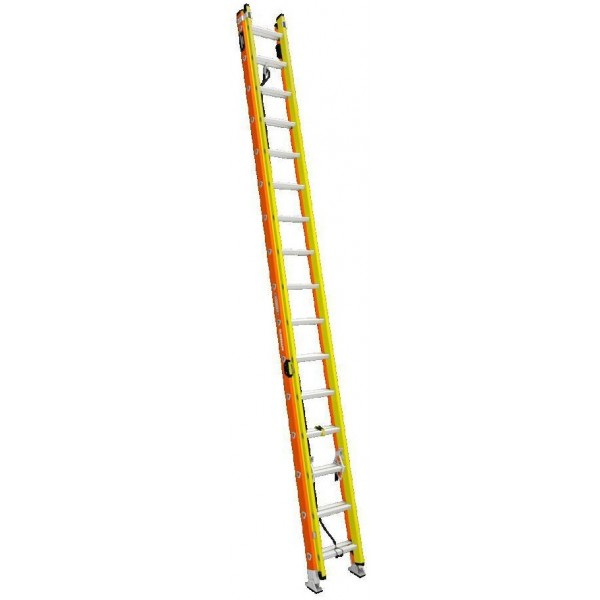 Werner Glidesafe Extension Ladder Fiberglass Tri Rung Type IA 36'