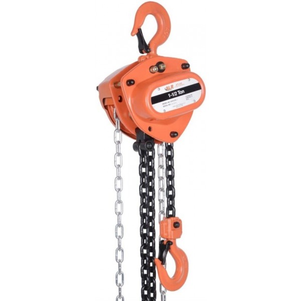 Atlas Lifting and Rigging ACH 1-1/2 Ton Chain Hoist 3300 lbs 20 Ft. Lift