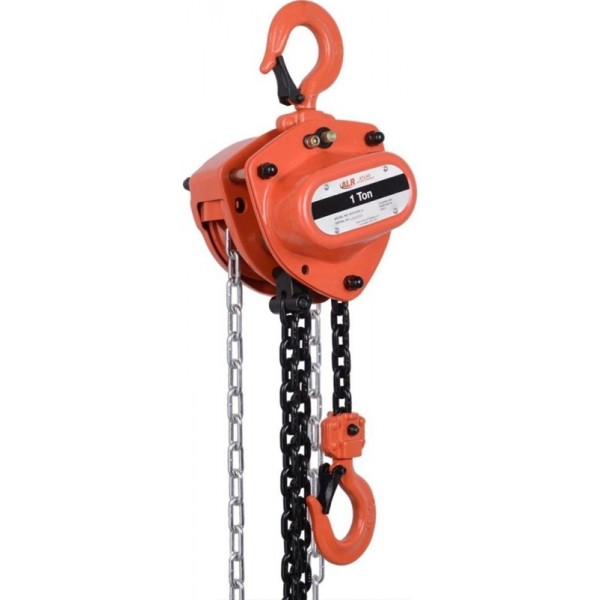 Atlas Lifting and Rigging ACH 1 Ton Chain Hoist 30 Ft. Lift with Overload Protection