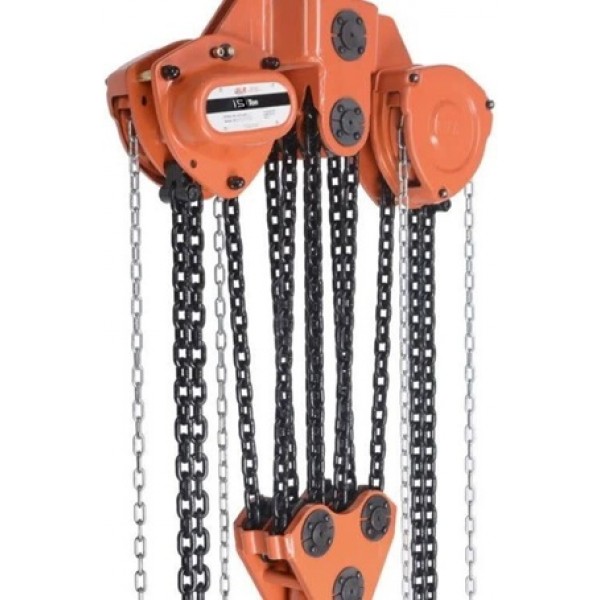 Atlas Lifting and Rigging ACH 15 Ton Chain Hoist 15 Ft. Liftwith Overload Protection