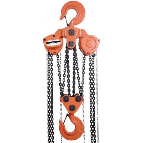 Atlas Lifting and Rigging ACH 20 Ton Chain Hoist 44400 lbs 10 Ft. Lift