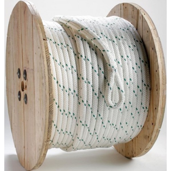 Erin Rope 5/8 IN X 1200 FT Composite Double Braid Pulling Rope with Factory Spliced Pulling Eyes