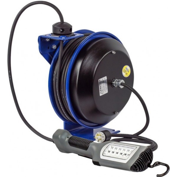 Coxreels Safety System Spring Driven Cord Reel 50' LED Light