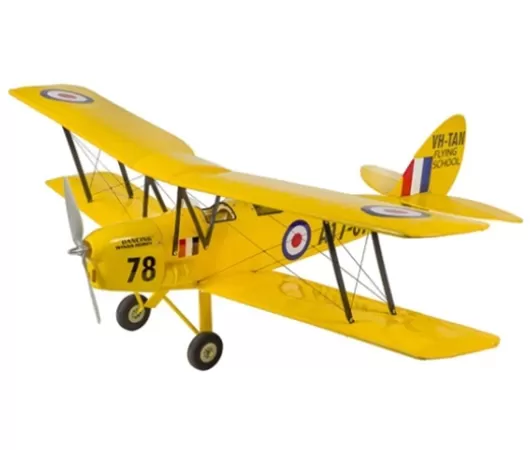 DW Hobby Tiger Moth ARF Electric Airplane Combo Kit (800mm)