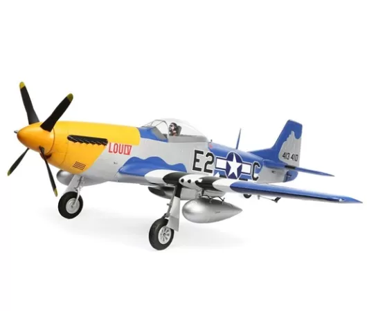 E Flite P-51D Mustang 1.5m BNF Basic with Smart EFL01250