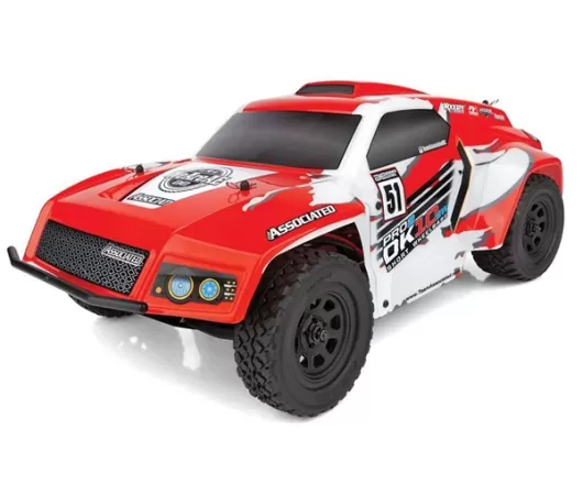 Team Associated Pro2 DK10SW 2WD 1/10 Brushless Dakar Rally Racer (Red) Combo w/2.4GHz Radio, Battery & Charger