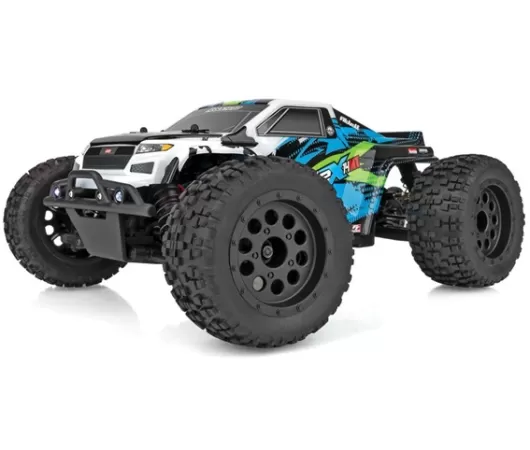 Team Associated Reflex 14MT 1/14 RTR 4WD Brushless Mini Monster Truck Combo (Green/Blue) w/2.4GHz Radio, Battery & Charger