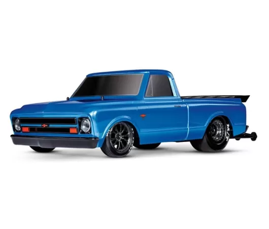 Traxxas Drag Slash 1/10 2WD RTR No Prep Truck w/1967 Chevrolet C10 Body (Blue) TQi 2.4GHz Radio & TSM