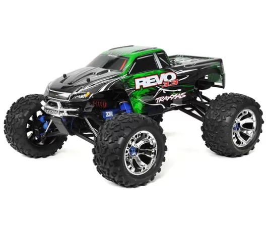 Traxxas Revo 3.3 1/10 4WD Nitro Monster Truck RTR with w/ TSM (Green)
