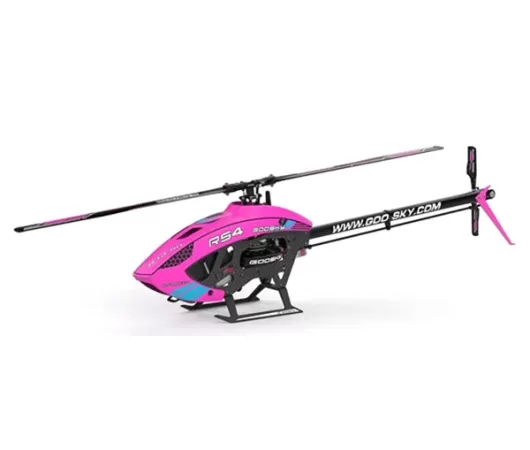GooSky RS4 Legend Electric Helicopter Unassembled Kit (Pink) (w/Motor, Servos, & LiPo Battery)