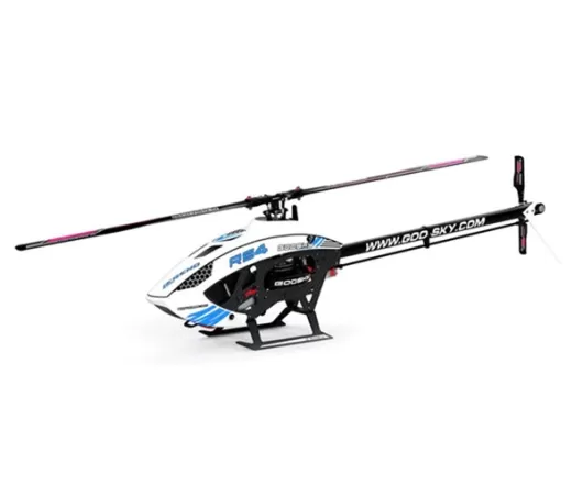 GooSky RS4 Legend Electric Helicopter Unassembled Kit (White) (w/Motor, Servos, & LiPo Battery)