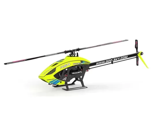 GooSky RS4 Legend Electric Helicopter Unassembled Kit (Yellow) (w/Motor, Servos, & LiPo Battery)