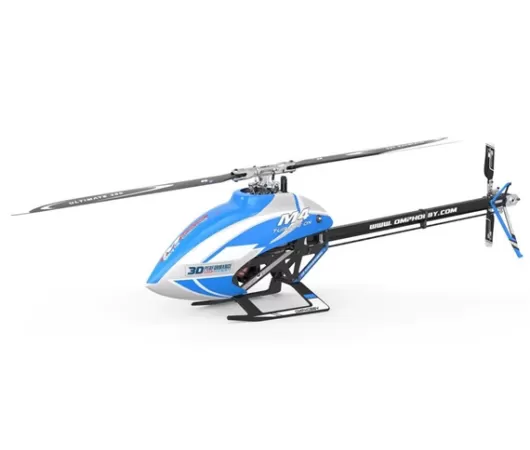 OMPHobby M4 Electric 380 Helicopter Kit (Blue) w/Motor