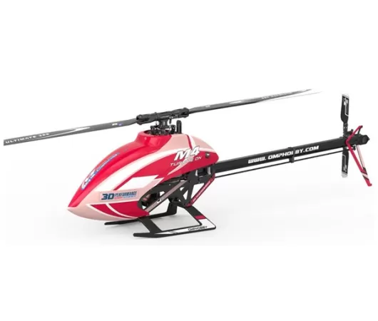 OMPHobby M4 Electric 380 PNP Helicopter Combo Kit (Magenta) (Unassembled Kit, with Plug-N-Play Electronics)