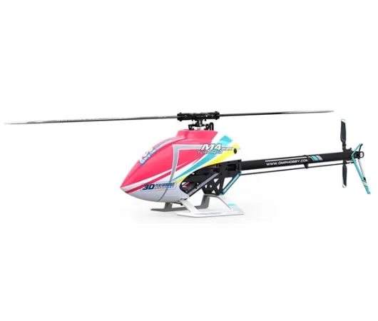 OMPHobby M4 Max 380 Electric Helicopter Kit (Pink) w/Blades & Motor