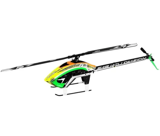 SAB Goblin Raw 580 Electric Helicopter Kit (Orange/Green/Yellow) w/Main & Tail Blades