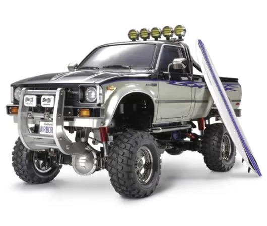 Tamiya Toyota Hilux High-Lift Electric 4X4 Scale Truck Kit w/3-Speed & Surfboard