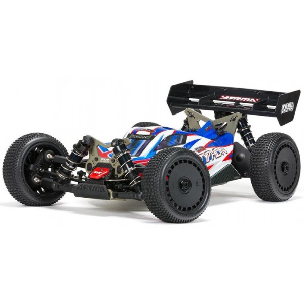 ARRMA TLR Tuned Typhon 6S BLX 1/8 4X4 Buggy RTR, Red/Blue