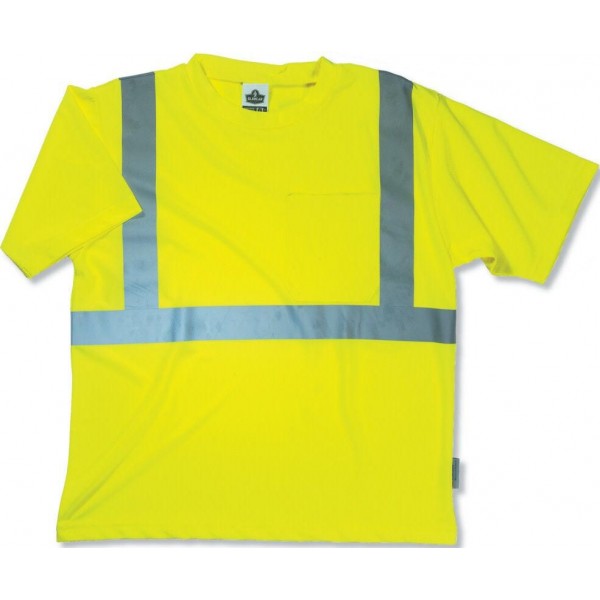Ergodyne GloWear 8290 Class 2 Lime Green T-Shirt - 2XL GloWear 8290 Class 2 Lime Green T-Shirt - 2XL