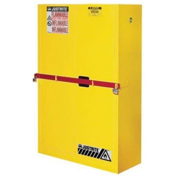 Justrite 45 Gallon Yellow Steel Self Close Flammable Cabinet