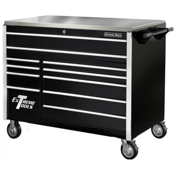 Extreme Tools 55 In. 11 Drawer Pro Roller Cabinet - BLK
