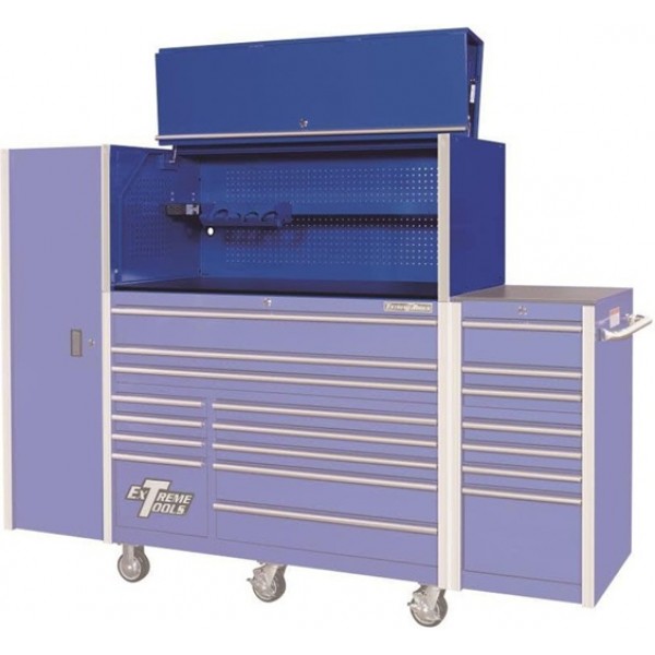 Extreme Tools RX Pro 55in Workstation Hutch - Blue