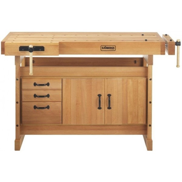 Sjobergs Scandi 1425 Workbench + SM03 Cabinet + Accessory Kit