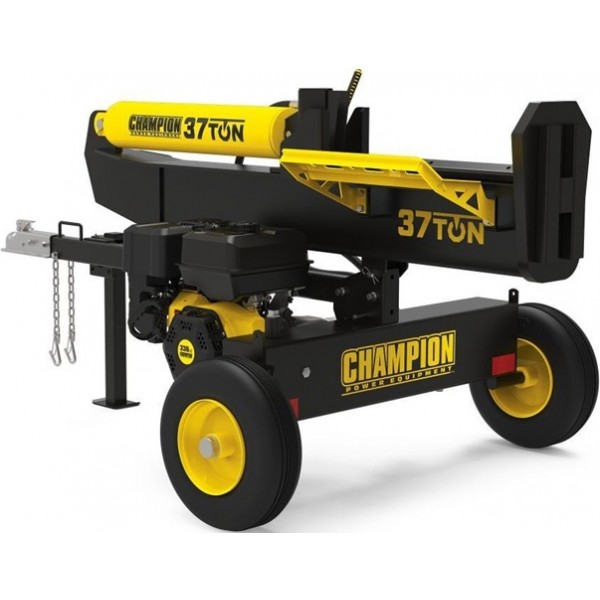 Champion Power Equipment 37 Ton Horizontal/Vertical Full Beam Gas Log Splitter with Auto Return