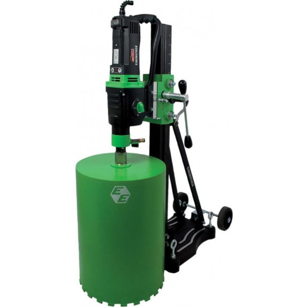 CS Unitec 3-Speed 14 Inch 120V Wet Core Drill with Easy Mount Anchor/Vacuum Stand & Vacuum Pump