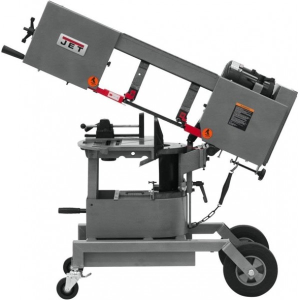 JET 10 In. Horizontal/Vertical Dual Mitering Portable Band Saw 12 x 8