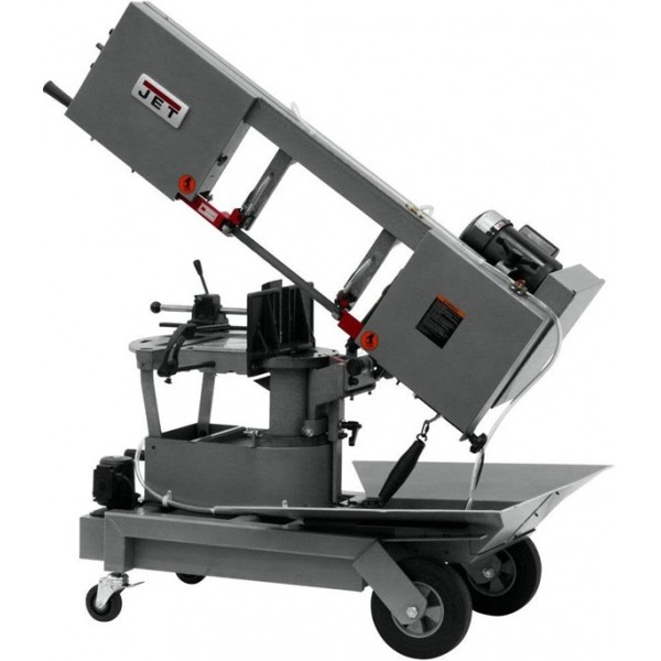 JET 10 In. Horizontal/Vertical Dual Mitering Portable Band Saw 13 x 10