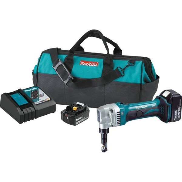 Makita 18V LXT Lithium-Ion Cordless 16 Gauge Nibbler Kit 5.0 Ah
