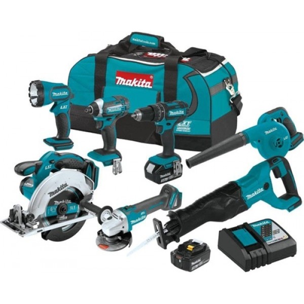 Makita 18V LXT Lithium-Ion Cordless 7-Pc. Combo Kit (3.0Ah)